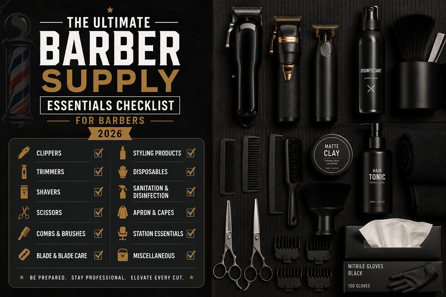 The Ultimate Barber Supply Essentials Checklist for Barbers (2026)