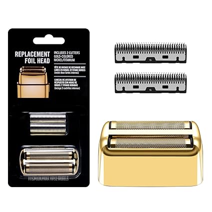 BaBylissPRO FX2 Double Foil Replacement Foil Shaver Head Gold FXRF2G