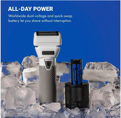 BaBylissPRO Limited Edition FXONE All-Metal Interchangeable White Shaver