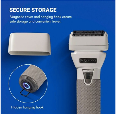 BaBylissPRO Limited Edition FXONE All-Metal Interchangeable White Shaver