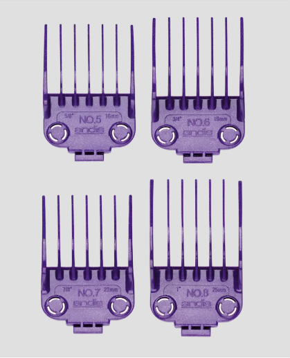 ANDIS Master Dual Magnet Comb Set 4ct