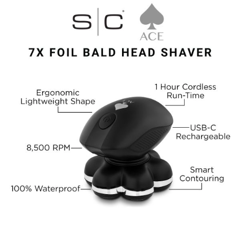 StyleCraft ACE 7X Foil Bald Head Shaver