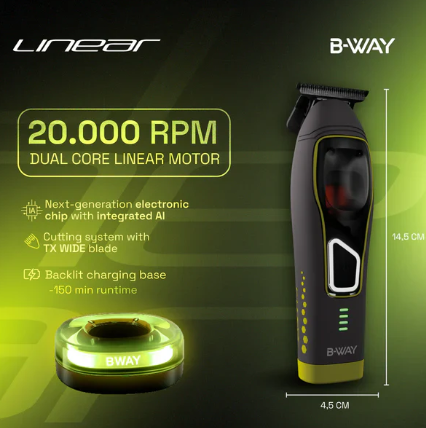 B-WAY T-Linear Trimmer - Dual Core AI Motor Zero Gap