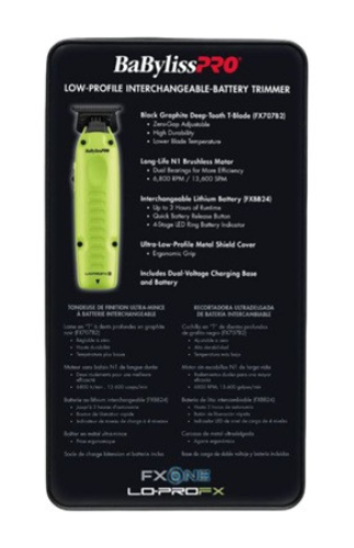 BaBylissPRO Green FXONE LO-PROFX Trimmer With Battery