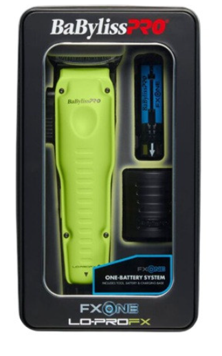 BaBylissPRO Green FXONE LO-PROFX Clipper With Battery