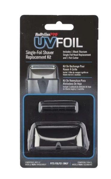 BabylissPro UVFOIL Single Foil Shaver Replacement Kit Blue Titanium FXLRF1MB