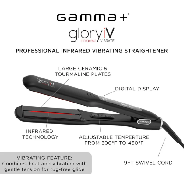 Gamma+ Glory IV Vibrating Straightener