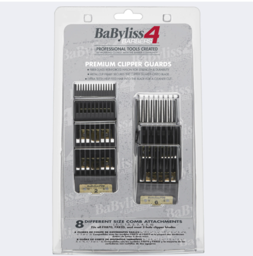 BaByliss 4 Barbers Premium Clipper Guards 8ct