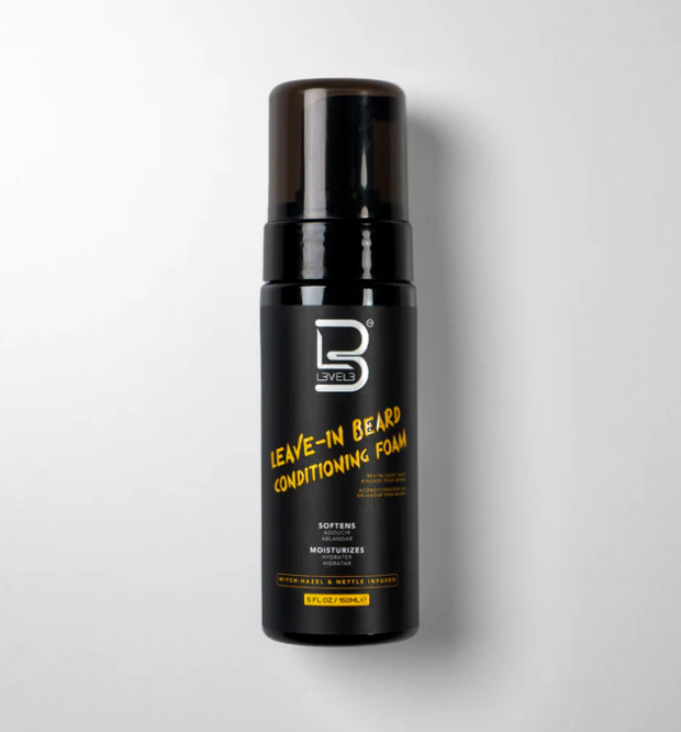 L3VEL3 Leave-In Beard Conditioning Foam