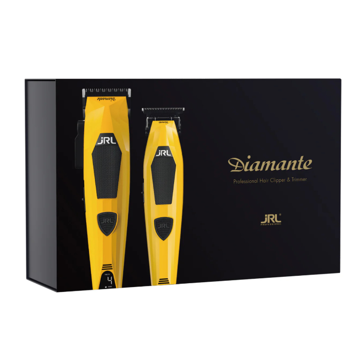 JRL Professional Diamante Clipper & Trimmer Set (Yellow)