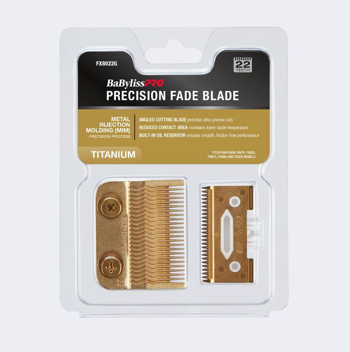 BabylissPRO Precision Fade Blade Gold FX8022G