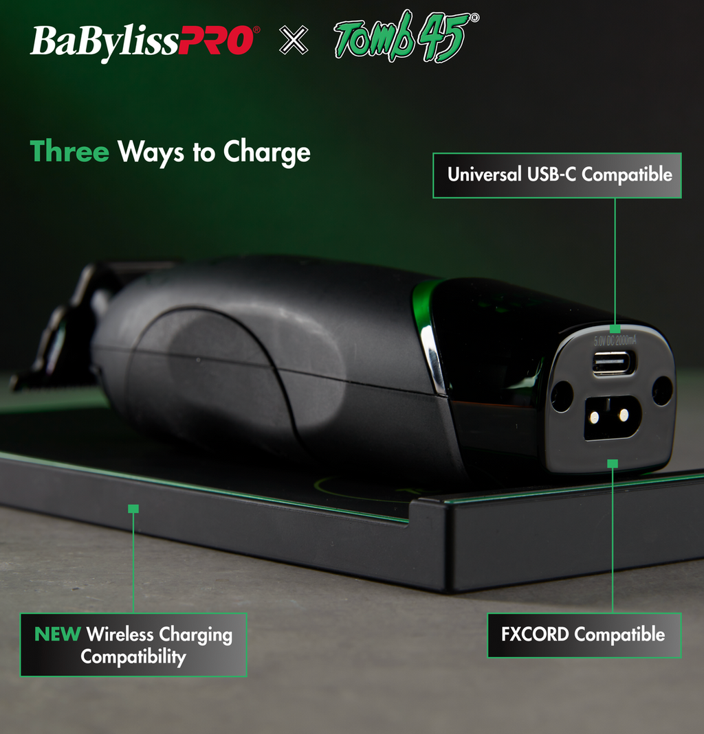 BabylissPro X Tomb45 Professional Wireless-Charging Trimmer
