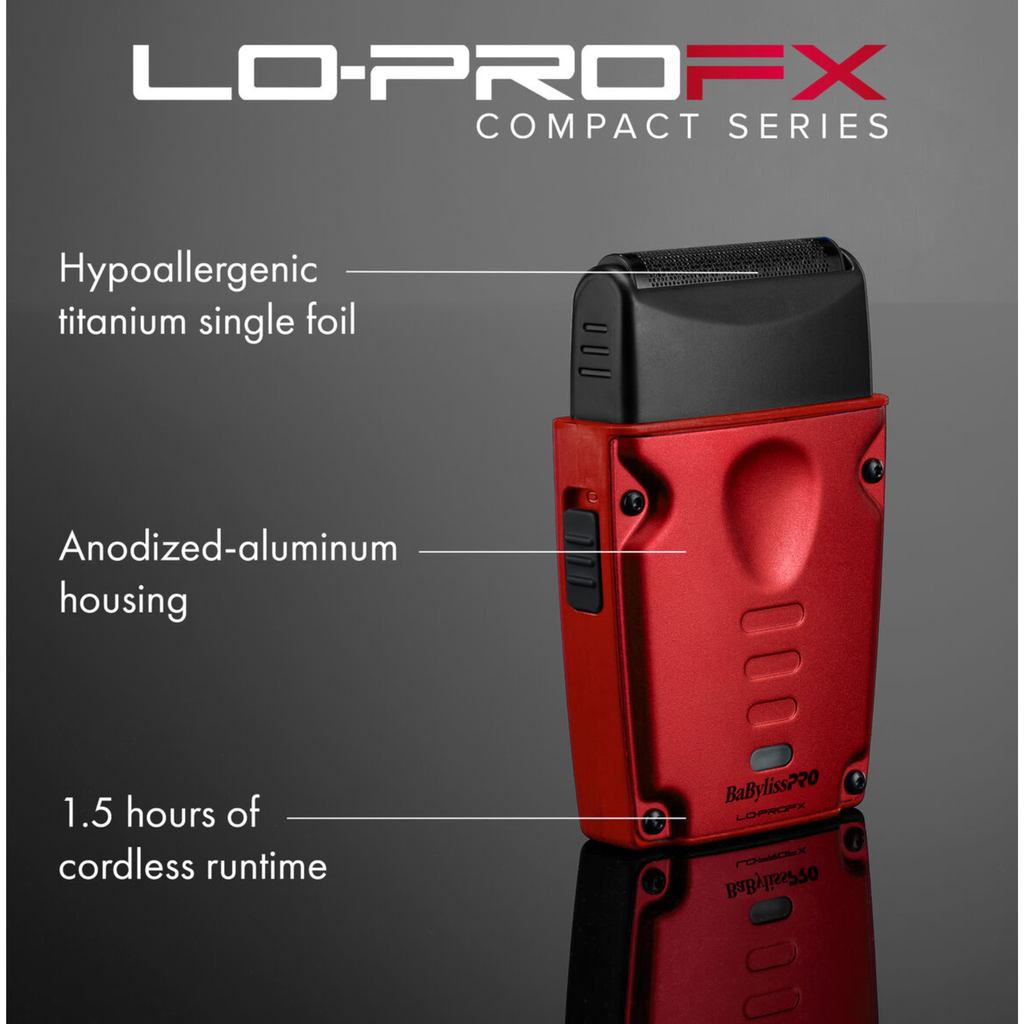 BaBylissPRO Limited Edition LO-PROFX Compact Shaver (Red)