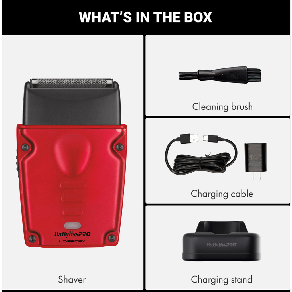 BaBylissPRO Limited Edition LO-PROFX Compact Shaver (Red)