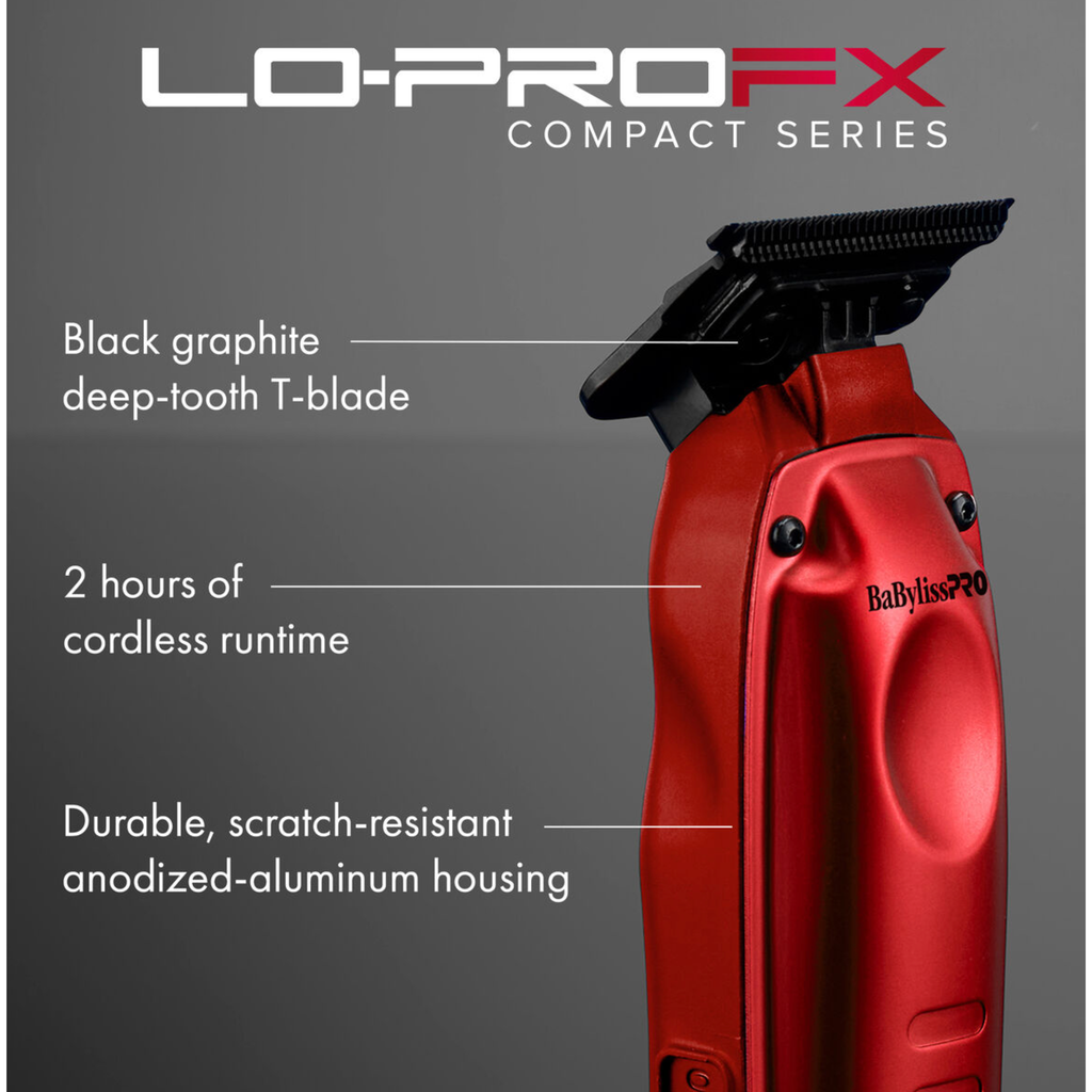 BaBylissPRO Limited Edition LO-PROFX Compact Trimmer (Red)