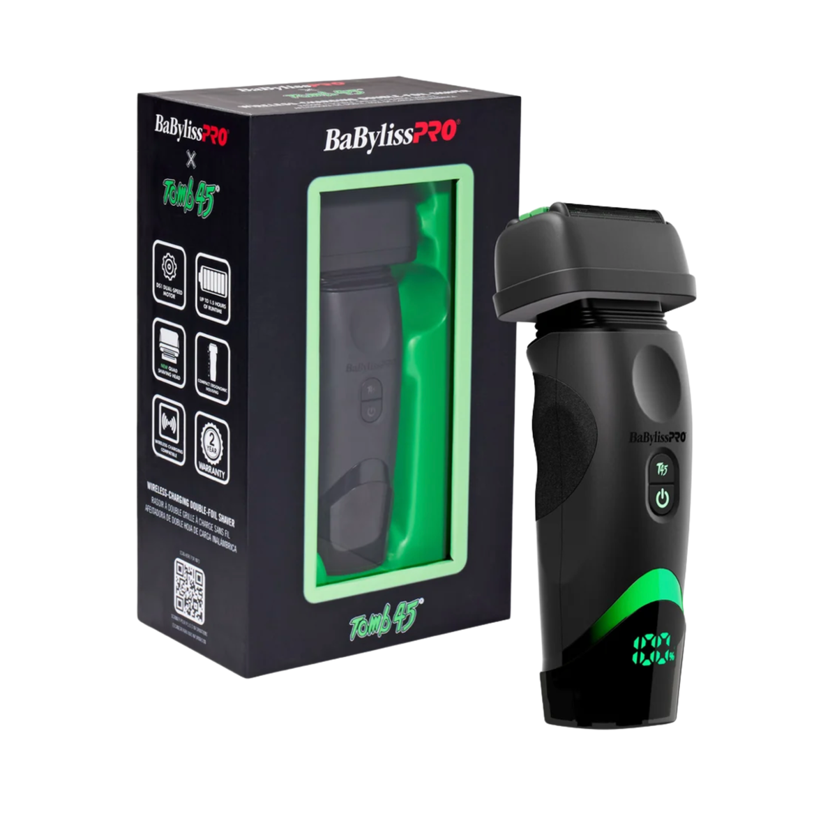 BaBylissPRO x Tomb45 Professional Wireless-Charging Double-Foil Shaver