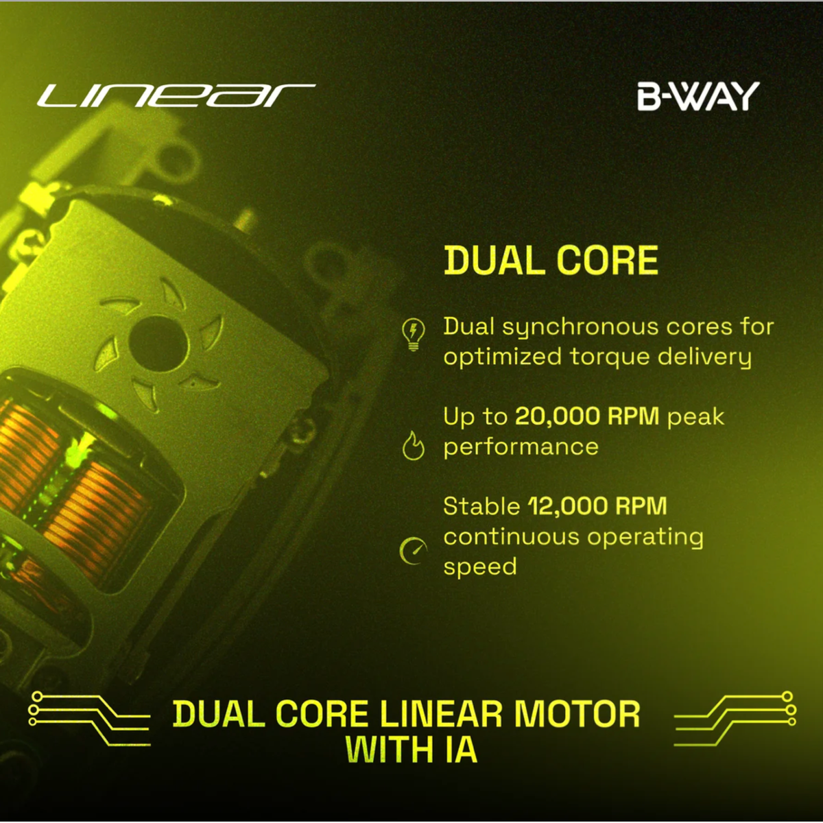B-WAY Linear Green Professional Clipper