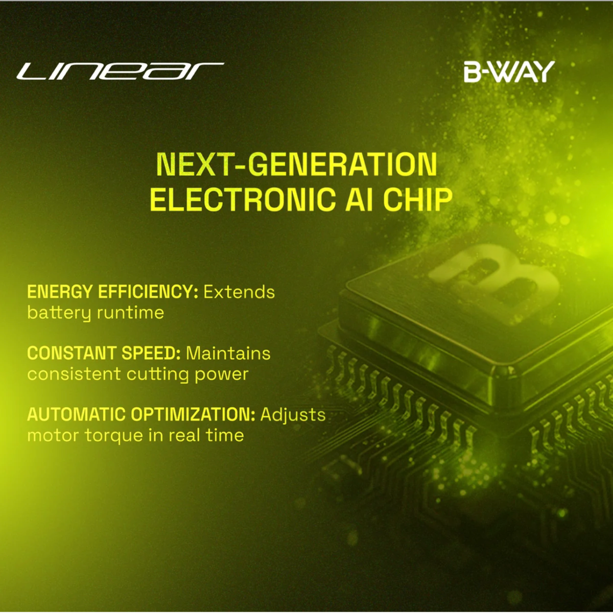 B-WAY Linear Green Professional Clipper