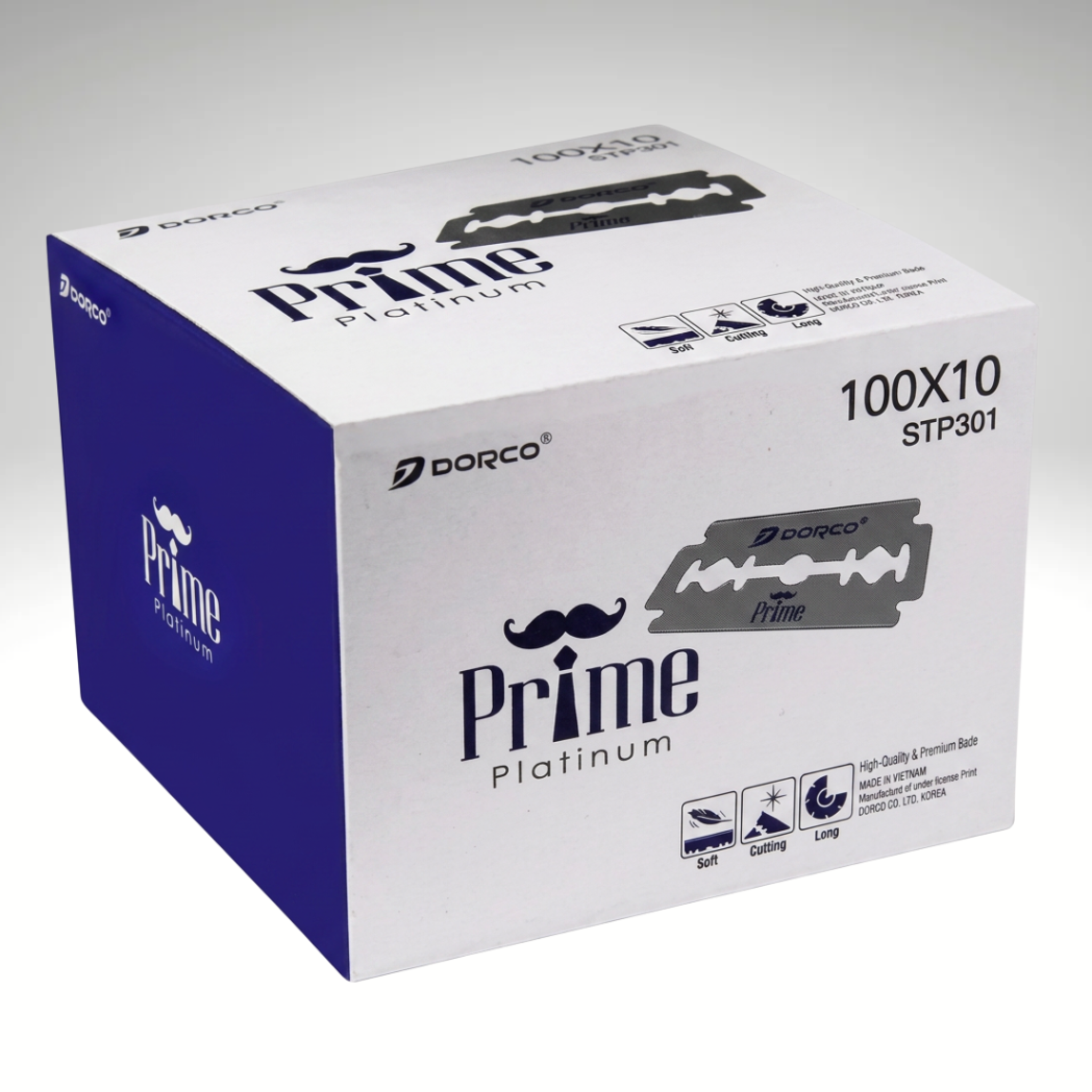 Dorco Prime Double Edged Razor Blades (1000 Blades)