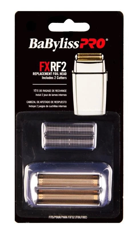 BaBylissPRO FX2 Double Foil Replacement Foil Shaver Head Silver FXRF2