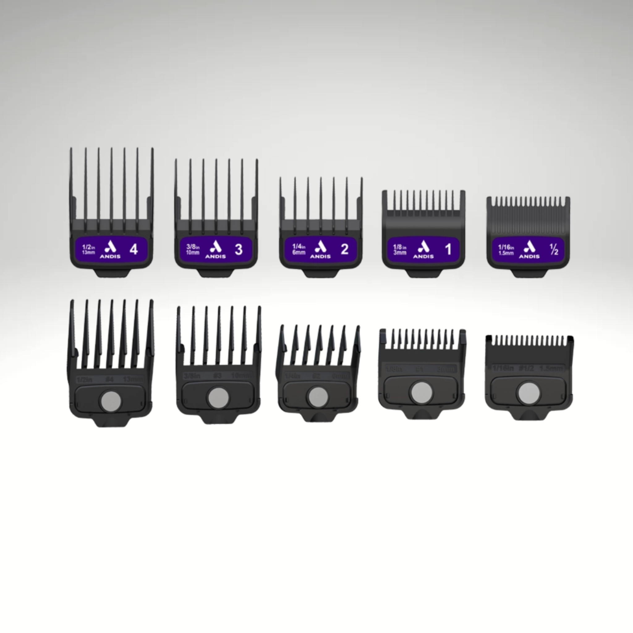 Andis AMP'D Magnetic Comb Set (5PCS)