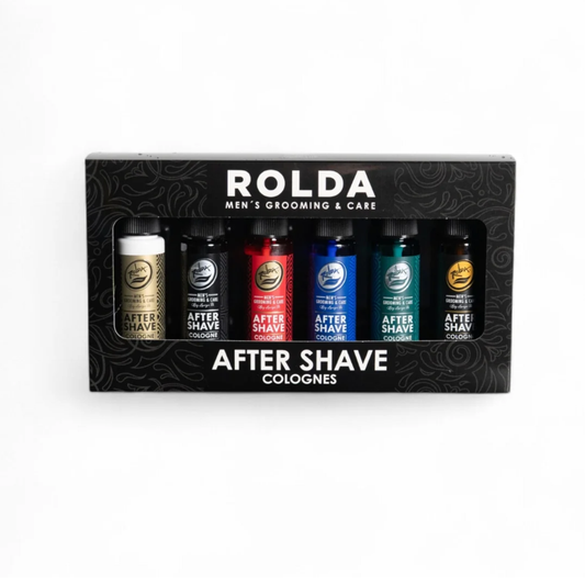 Rolda Men's Grooming & Care AfterShave Cologne 6PC Kit