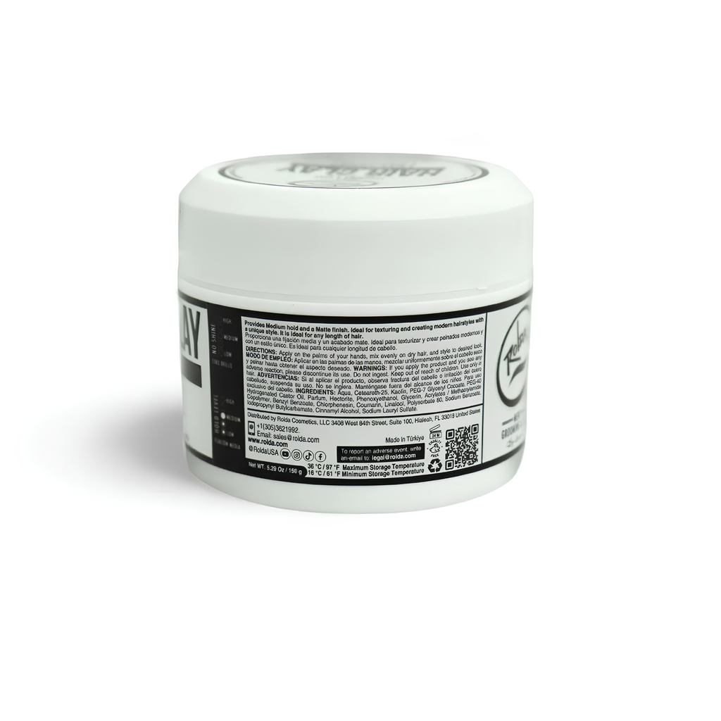 Rolda Dry Look Hair Clay Pomade - 5.29oz