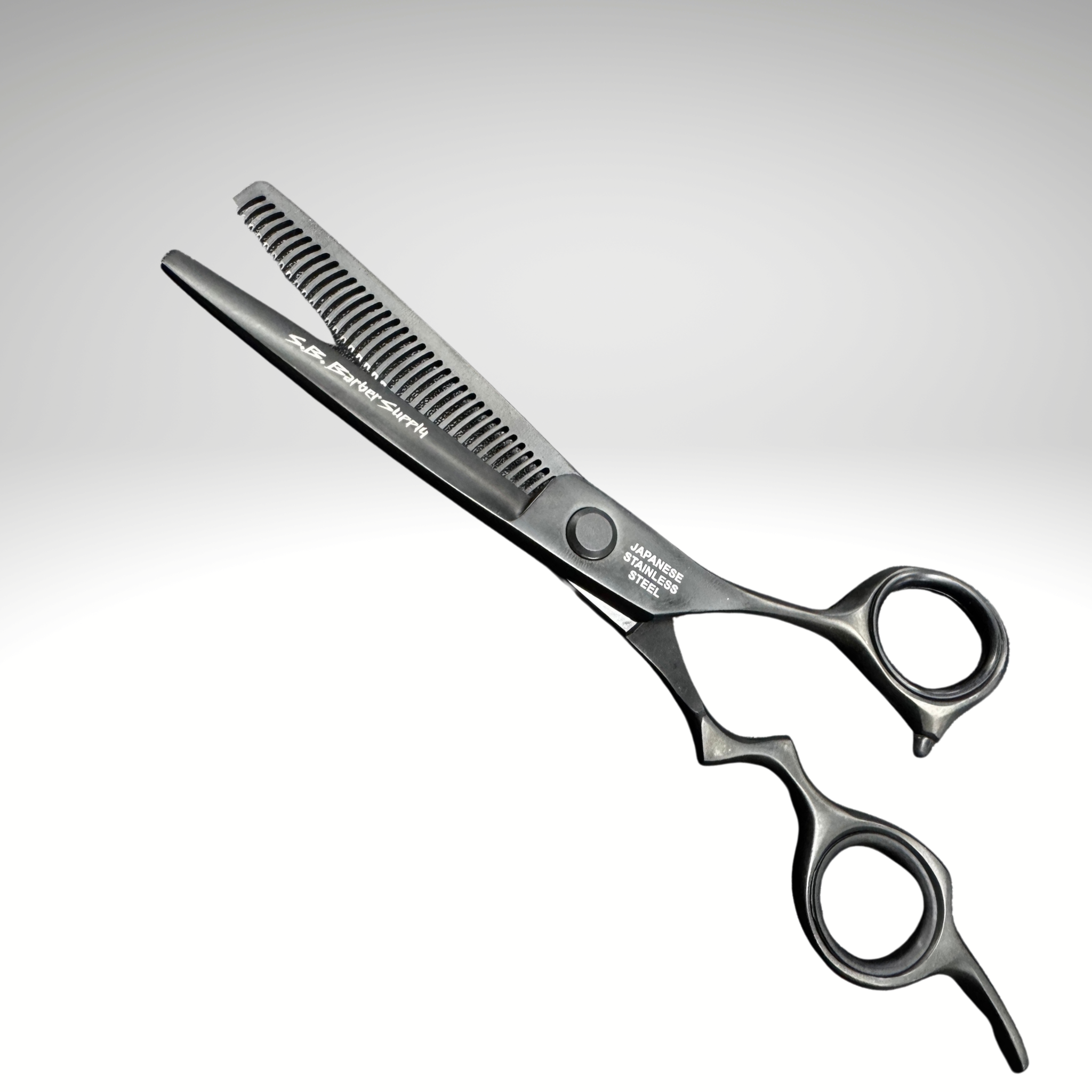 SB 6" Thinning Shears Matte Black Japanese Stainless Steel ST-60BL