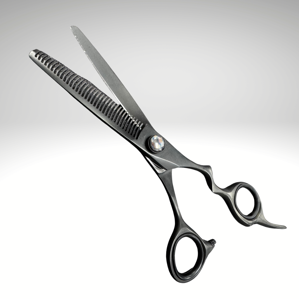 SB 6" Thinning Shears Matte Black Japanese Stainless Steel ST-60BL